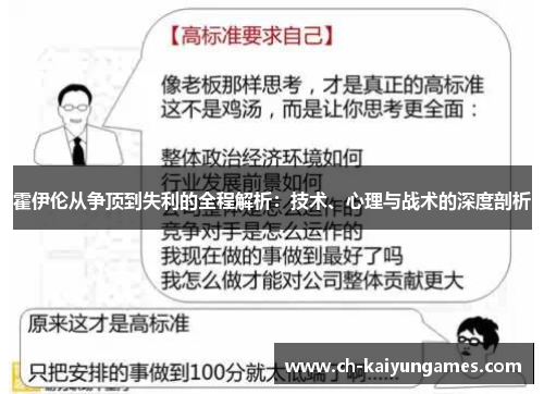 霍伊伦从争顶到失利的全程解析：技术、心理与战术的深度剖析
